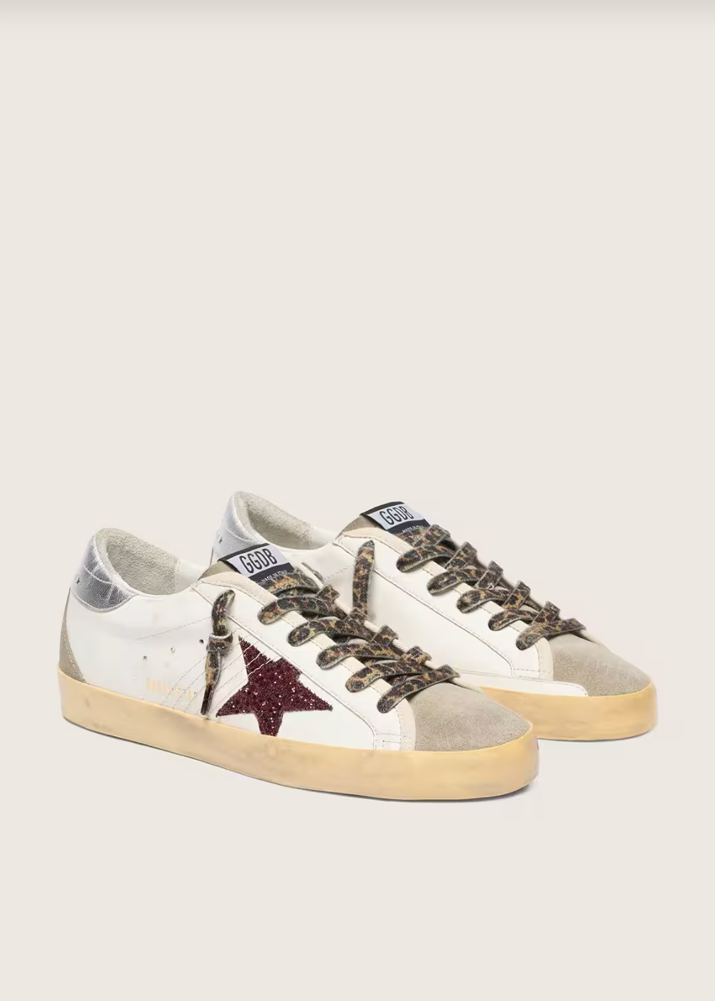 Super-Star paillettes bordeaux & argenté